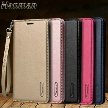 10buc Hanman Flip din Piele de Caz Pentru Samsung Galaxy Note 8 9 10 Plus Bloca Coarda Carte de Portofel Toc Magnetic Sta Capacul telefonului