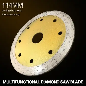 114mm Turbo Forma de Diamant Lama Rocă Vulcanică Lamă de Tăiere Suport de Uscat Umed de Tăiere de Beton / Piatră / Zidărie / Caramida