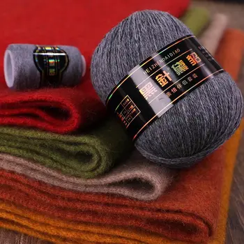 1buc Mână-tricotate Grosier Nurca Lână Lână Cașmir un Fular de Lână Minge de Fire pentru Tricotat Fire de Croșetat