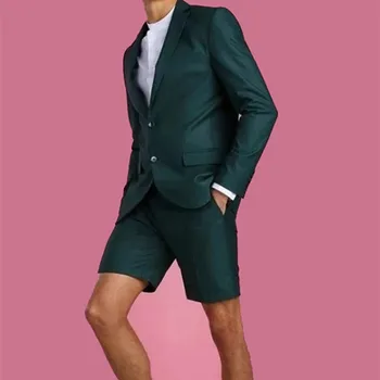 2022 Vara Slim Fit Skinny Mirele Petrecere Bărbați Costume pentru Bărbați Costume de Afaceri 2 Piese(Sacou+Pantaloni)