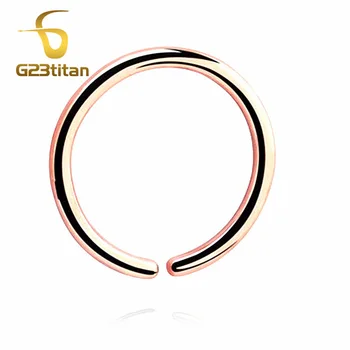 20G Deschide Titan Inele Fals pentru Nas Septum Piercing-ul Inel Ureche Cartilajului Helix Cercel 0.8 mm, Corp Bijuterii Accesorii 8mm 10mm Alege