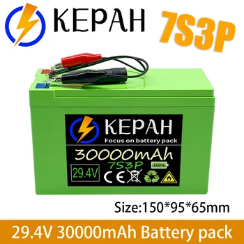24V 30ah 7s3p 18650 baterii au baterii litiu 29v 30000mah velo electrique cyclomoteur electrique au baterii litiu-ion