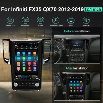 2din pentru Infiniti FX35 QX70 2012-2019 Android Auto Radio, DVD Player Multimedia Navigatie GPS auto jucător de radio