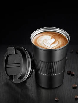 350ml Personalitate Creatoare și Simplitate din Oțel Inoxidabil de Cafea Cana Termos Caz Masina de vidat Călătorie Acasă Izolate Sticla