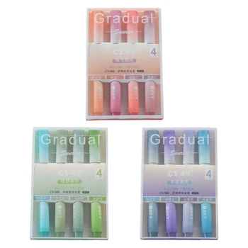 4 Buc Markere Colorate Culoare Gradient carioci 4-Culoare Stilouri-Marker pentru Copii de Colorat Desen Arta Scrapbooking DIY