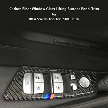 4buc Fibra de Carbon Geam de Ridicare Panou de Ornamente Autocolant de Styling Auto Pentru BMW Seria 5 G30 G38 540i 2018 Accesorii Auto