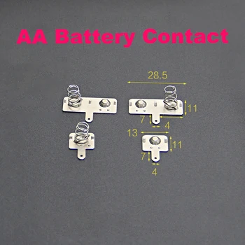 50PCS Înlocuire Metal Pozitive Și Negative Baterii AA de Primăvară Placa de Contact,28.5*11mm Și 13X11mm