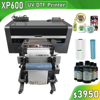 A3 UV DTF Printer XP600 UV DTF Autocolant Masina de Imprimare 2 IN 1 UV DTF Imprimanta Pentru Metal Sticlă de Plastic din Lemn Casca Masina