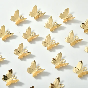 Animale drăguț fluture forma 50pcs/lot cupru plutitoare de blocare farmecul diy bijuterii cercei/colier accesoriu