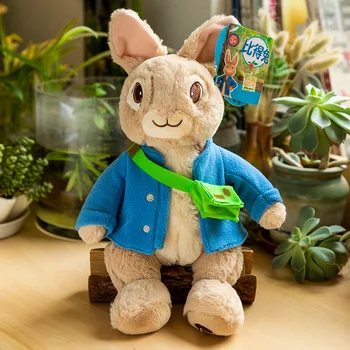 Animație Peter Rabbit Reale De Pluș Umplute De Animale Ușor De Purtat Haine De Copii Care Însoțesc Papusi Decoratiuni Cadouri De Ziua Recunostintei