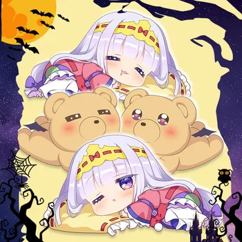 Anime Canapea pernă Perna Somnoroasă Printesa din Demon în Formă de Castel Dublă față-Verso Printesa Syalis Umplute Jucărie de Pluș