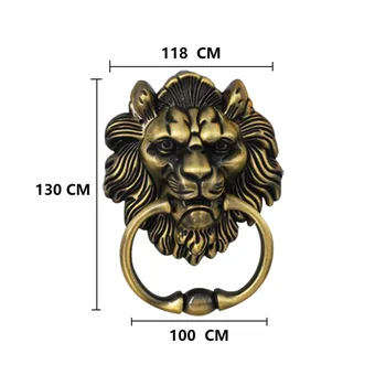 Antic Leu Ciocanel la Usa Lionhead Doorknockers Lei Decor Acasă aliaj de Zinc mâner de ușă Inclusiv Șuruburi