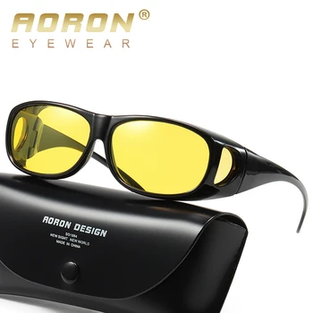 AORON Zi, noapte de Noapte Viziune ochelari de Soare Polarizat Moda Design Clasic de Pescuit de Conducere Ochelari Sport Ochelari de soare pentru Barbati Femei