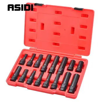 ASIDI 16pcs Roata de Blocare Cheie Removal Tool Kit de Blocare Piuliță Master Set