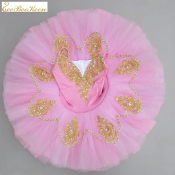 Balet tutu rochie pentru Copii Rochie de Balet Pic lacul Lebedelor Fete de Performanță Moale Ochiurilor Rochie Femei cu Bretele Costum de Balet Pentru Adulți