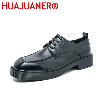 Barbati Casual din Piele Pantofi de Afaceri de Moda pentru Bărbați Respirabil Oxfords Dantela-up Solid Office Shoes Mens Petrecere Fund Gros Pantofi pentru Bărbați