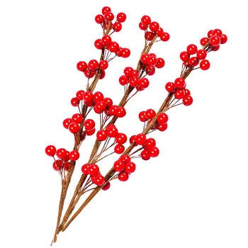 Boabe De Craciun Alege Tulpini Holly Ramuri Artificiale Roșu Coroană De Flori Decoratiuni Pentru Pomul De Decor Fructe De Padure Faux Flori Floraltwig 