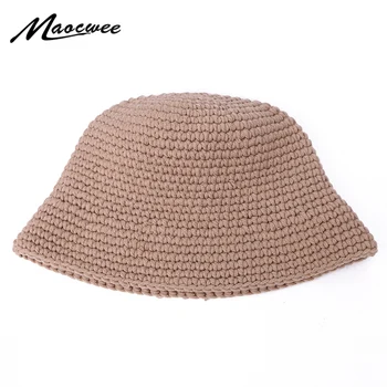 Bucket Hat Pentru Femei, Fete, Modă De Culoare Solidă Moale În Aer Liber, Vacanta, Doamna Cu Pălărie Panama Windproof Calda De Toamna Si Iarna De Pescuit Pălării