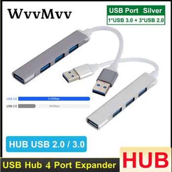 C USB 3.0 HUB 4 Port Multi Splitter Adaptor OTG Pentru Xiaomi, Lenovo Macbook Pro de Aer Calculator PC Notebook Accesorii