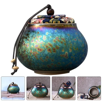 Ceai Din Ceramica Colectorului Borcan Depozitare Container Cafea Borcane Airtightseasoning Poate Oală De Zahăr Sigilate Bean Sticle Vibratoare Portelan