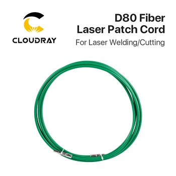 Cloudray 1064nm Fibre Laser Calea Cablu D80 Tipuri de conectori M8 Dimensiune Filet 5 Metri Lungime pentru Fibre Cutiing și Sudare cu Laser