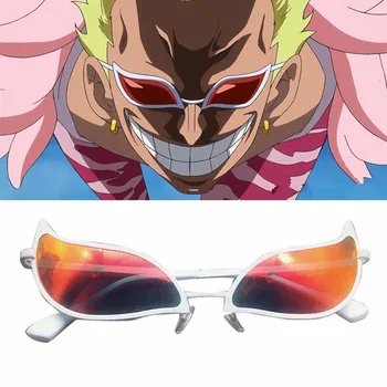 Cosplay Ochelari Cadou Anime One Piece Donquixote Doflamingo Ochelari De Soare Prop Cadru Metalic