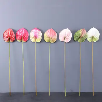 Creative Flori Artificiale Rafinat Proaspete-păstrarea Flori False Ornamente pentru Masă Simulare Anthurium Anthurium Flori False
