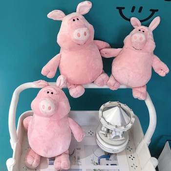 Drăguț Cartnoon Porc Jucării De Pluș Drăguț Roz De Porc Păpuși-L Dracului De Animale Jucării Casă De Vacanță Decorare Ziua De Nastere Cadouri Minunate Pentru Copii