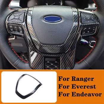Fibra de Carbon Volan Cadru Decorator Corn de Acoperire pentru Ford Ranger Everest Eforturi 2015-2021 Accesorii