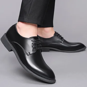 Formale de afaceri din piele pantofi barbati casual pantofi pentru bărbați dantela pantofi de nunta comerțului stil fierbinte dorință mare de metri pantofi pentru bărbați