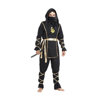 Halloween Pentru Adulti Barbati Războinic Negru Spadasin Cosplay Costum Costum