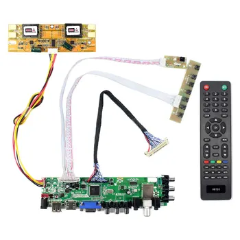 HD MI VGA AV USB ATV, DTV LCD de pe Placa de control de muncă pentru 4 CCFL 30Pin 17 inch 19inch 1280x1024 LCD: LTM170E5 LTM170E6LM190E02