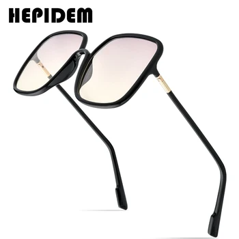 HEPIDEM 2020 Nou Acetat Pătrat ochelari de Soare Barbati Blând Design de Brand Mare Supradimensionat Ochelari de Soare pentru Femei Oglindă UV400 Nuante 9150