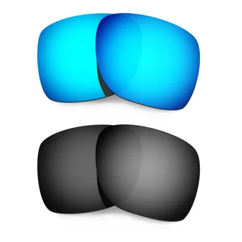 HKUCO Pentru Abaterea de Înlocuire ochelari de Soare cu Lentile Polarizate 2 Perechi - Albastru&Negru