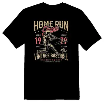 Home Run Clasic de baseball tricou negru sau alb