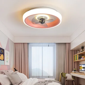 Inteligente moderne Living Ventilator de Tavan Lampa Led Dormitor pentru Copii Restaurant Studiu de Lumina Estompat de Control de la Distanță