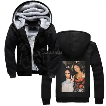 Jhene Aiko X Kehlani X Big Sean Design Personalizat Print hoodie Bărbați de Iarnă Îngroșa Ține de Cald Hanorac cu Gluga Jacheta Streetwear