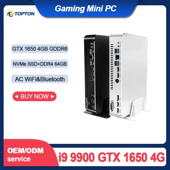 Jocuri Mini PC-ul GeForce GTX1650 4GB GDDR6 Intel Core i9-9900 i7-9700 i5-9400F Windows 10 Pro Computer Desktop NVMe Dual Band WiFi