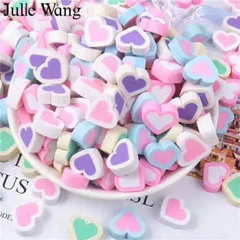 Julie Wang 10BUC Rășină în Formă de Inimă Bomboane Moi Farmece Noroi Pandantive Bijuterii Colier Bratara Accesoriu de Decor Acasă
