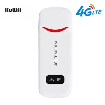 KuWfi 4G USB Modem Router de Buzunar 4G USB Dongle Mini Portabil 3G/4G LTE WiFi Router Mobile wi-fi Hotspot, Suport 10Users