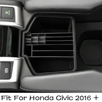 Lapetus Central de Stocare Palet Recipient Multi-grilă Organizator Cutie se Potrivesc Pentru Honda Civic 2016 - 2020 Negru Accesorii Interior