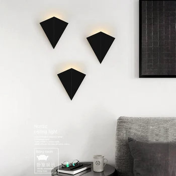 LED Lămpi de Perete 3W Minimalist Modern, Triunghiul Nordic Interior Lumina de Perete Impermeabil în aer liber, Lămpi de Perete Pentru Culoar Living Decorul Camerei