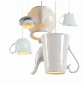 Led-uri moderne restaurant Nordic ceramice candelabru decor restaurant-bar balcon, lampă de agățat