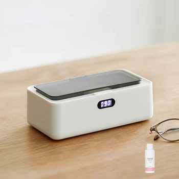 Masina de curățare cu ultrasunete acasă ochelari de curățare automată bijuterii bretele ceas lentile de contact cutie de instrument