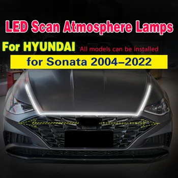 Masina de Zi cu LED-uri de Lumină Pentru Hyundai Sonata 2004-2022 Accesorii Auto DRL de Scanare de Pornire Lampa de Ceață Bandă de Lumină Lampă Ambientală
