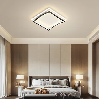 Minimalist modern led lumini plafon pentru camera de zi dormitor studyroom lumini led Lampă de Plafon Aur/Negru lumina Plafon 90-260V