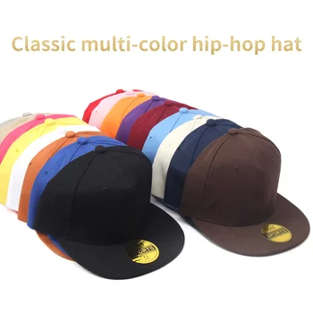 Monocrom Bărbați Hip-hop Pălărie Margine Plat Lumina Bord Femei Margine Plat Pălărie Street Boys Dans Capac Șapcă de Baseball-O Varietate de Culori