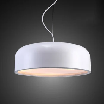 Negru / Alb Rotund Droplight, Nordic Fier de Aluminiu Abajur Pandantiv Lumini, E27 110V/240V pentru decor Pandantiv Lampă de iluminat