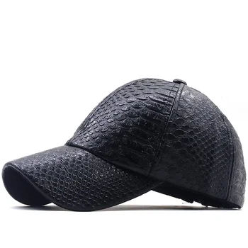 NOUL model Crocodil Piele PU Pălărie Neagră Os Șapcă de Baseball Pentru Barbati Unisex Snapback Capace Femei de Golf Personalizat Gorra Camionagiu
