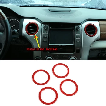 Pentru 2014-2021 Toyota Tundra ABS aer conditionat aer de evacuare inel decorativ de acoperire autocolant auto accesorii de interior